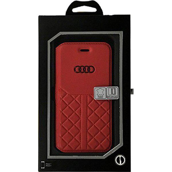 재팬픽-AU-TPUF CIP8-Q8/D1-RD [Audi 공식 라이선스 케이스 iPhone SE (제2세대)/8/7 4.7인치용 다이어리 형]